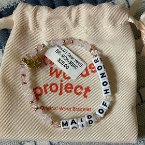 Little Words Project - Maid of Honor Beaded Bracelet